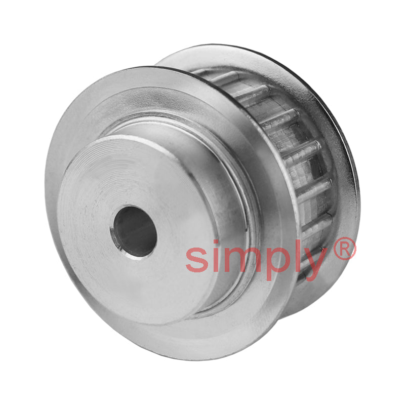 Aluminium Pilot Bore AT5 Timing Pulley with Flanges 5mm Pitch 30 Tooth for 10mm Wide Belts