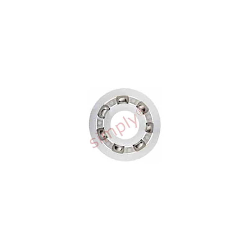 xiros xirodur BB608B18050ES Open Type FDA compliant Polymer Ball Bearing with PE Cage and Stainless Steel Balls 8x22x7mm - Allow 2-3 Days