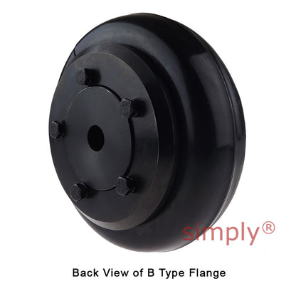Major Brand F60B/F60B Pilot Bored Tyre Drive Coupling Assembly with Natural Rubber Tyre