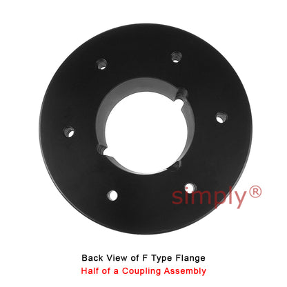 Major Brand F80F-MB Drive Coupling Inner Tapered Locking Bush Type Max Bush Bore 60mm / 2-1/2 inch