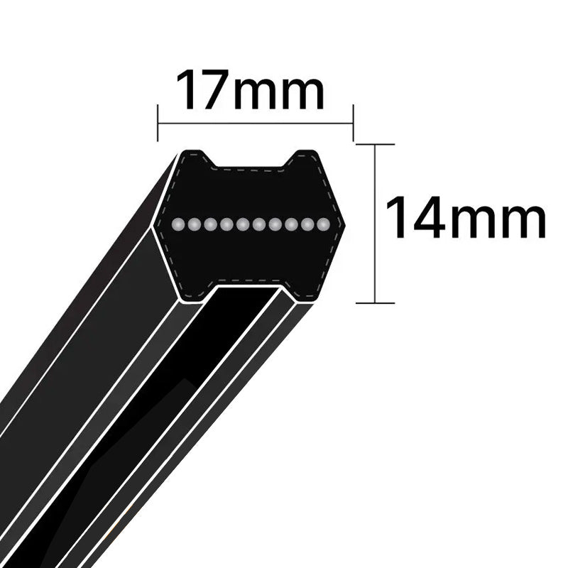 Major Brand BB128 Hexagon Section Double Sided V-Belt
