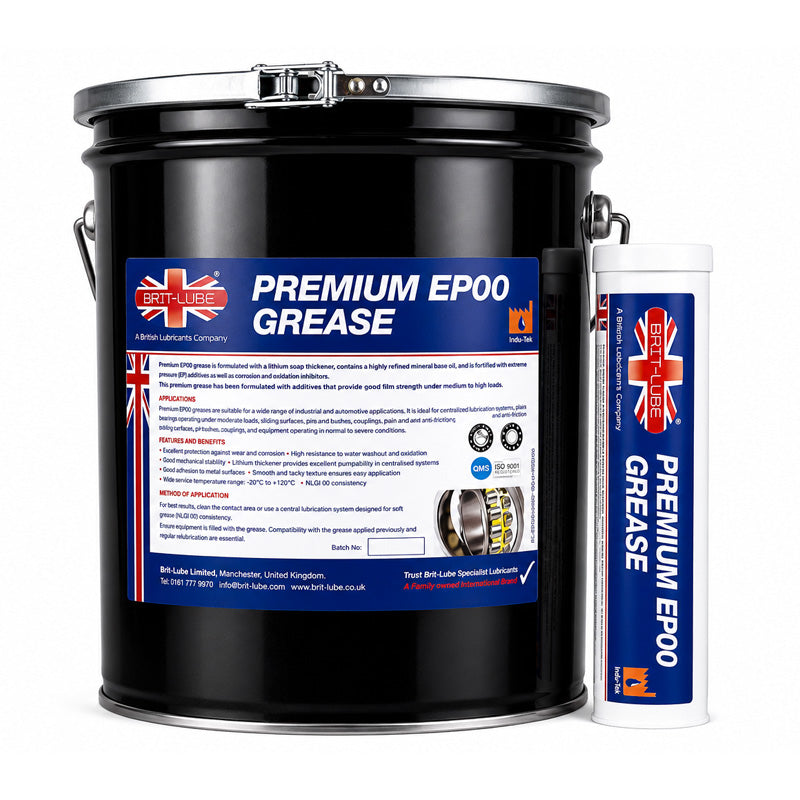 Brit-Lube Indu-Tek Premium EP 0 18kg - Allow 2-3 Days