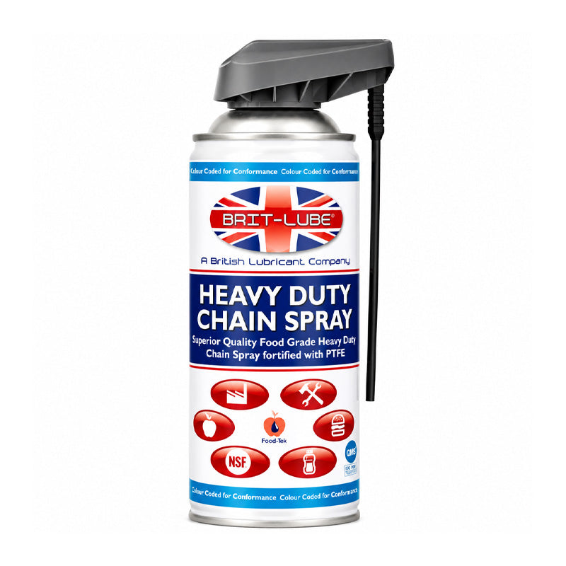 Brit-Lube Food-Tek Heavy Duty Chain Spray 400ml