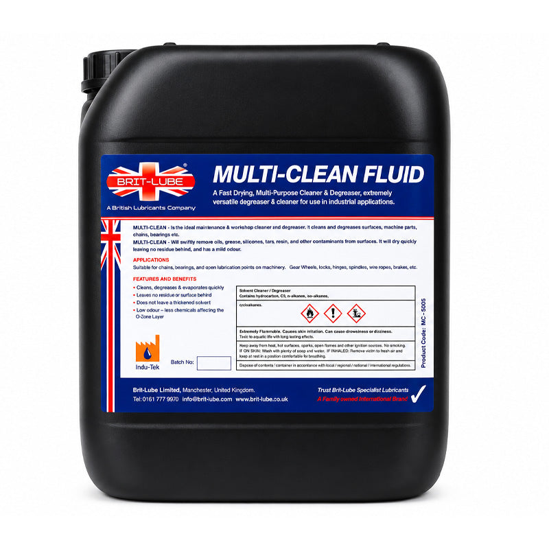 Brit-Lube Multi-Clean Fluid 5 Litre - Allow 2-3 Days