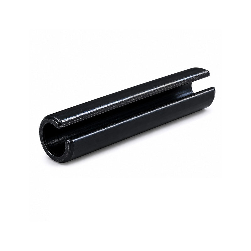 Metric Slotted Carbon Spring Steel Spring Roll Pin with Black Oxide Finish 12x55mm