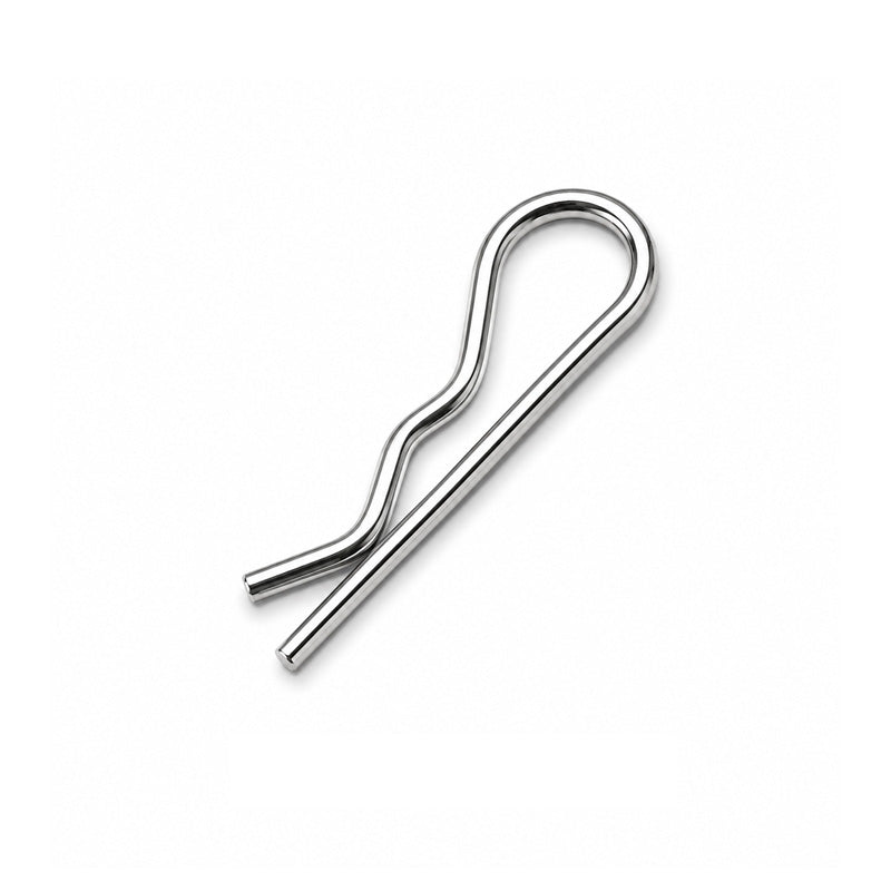 4x75mm Bright Zinc Plated Spring Grip Clip