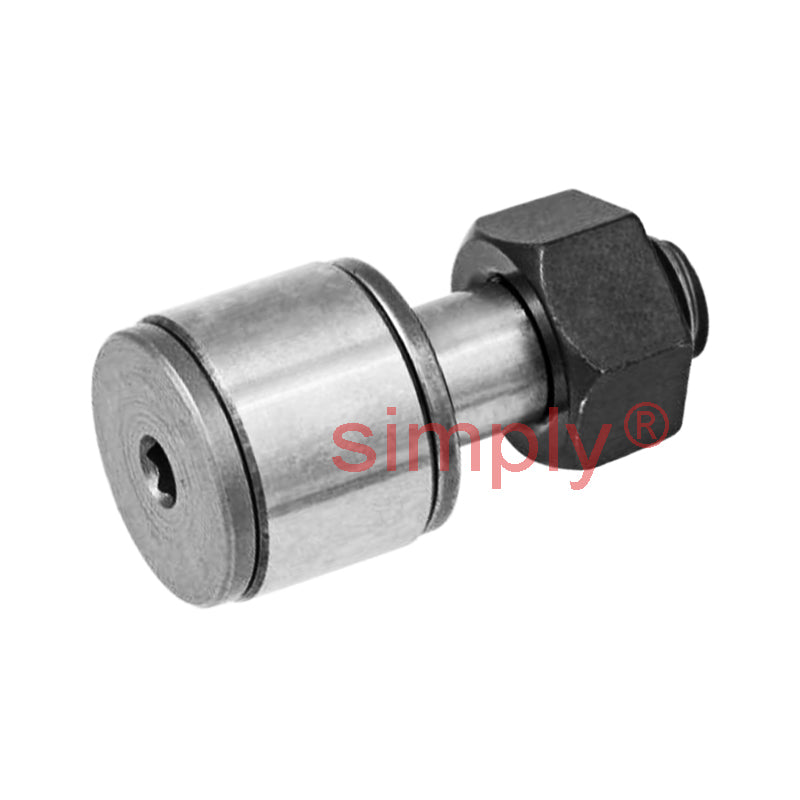 Budget CFS5V Full Complement Miniature Type Cam Follower with Cylindrical Outer and Hex Head 10x6x5mm M5x0.8 Thread