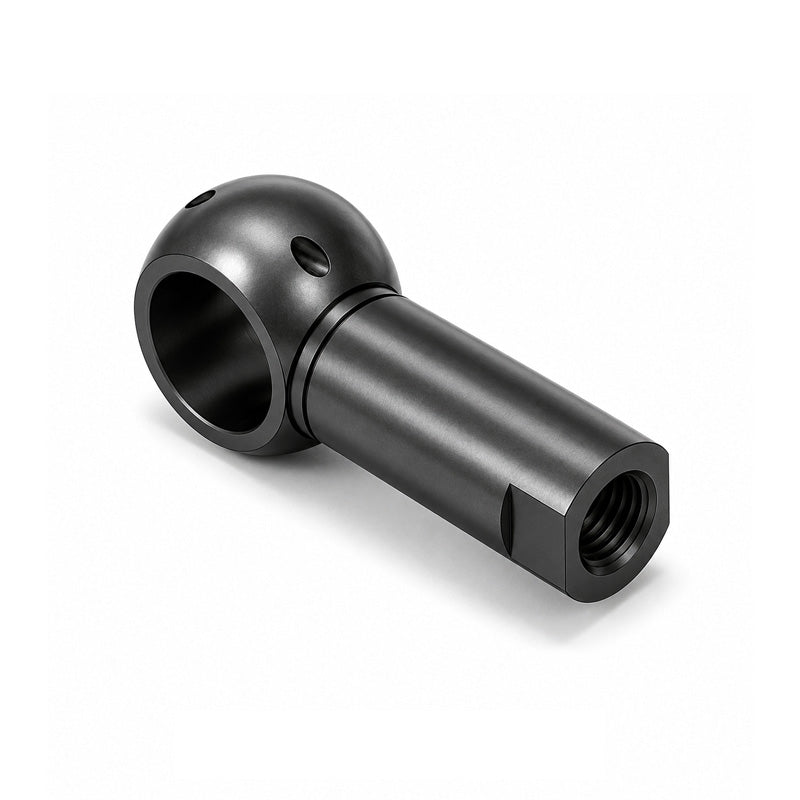 Chiavette B16 Right Hand Steel Ball Socket with Internal Snap Ring and Holes for Safety Clip 16mm Ball Diameter M10 Thread - Allow 2-3 Days