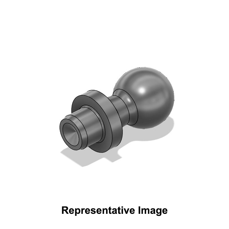 Chiavette B19x12 Steel Ball Stud Unthreaded 19mm Ball Diameter 12mm Length - Allow 2-3 Days