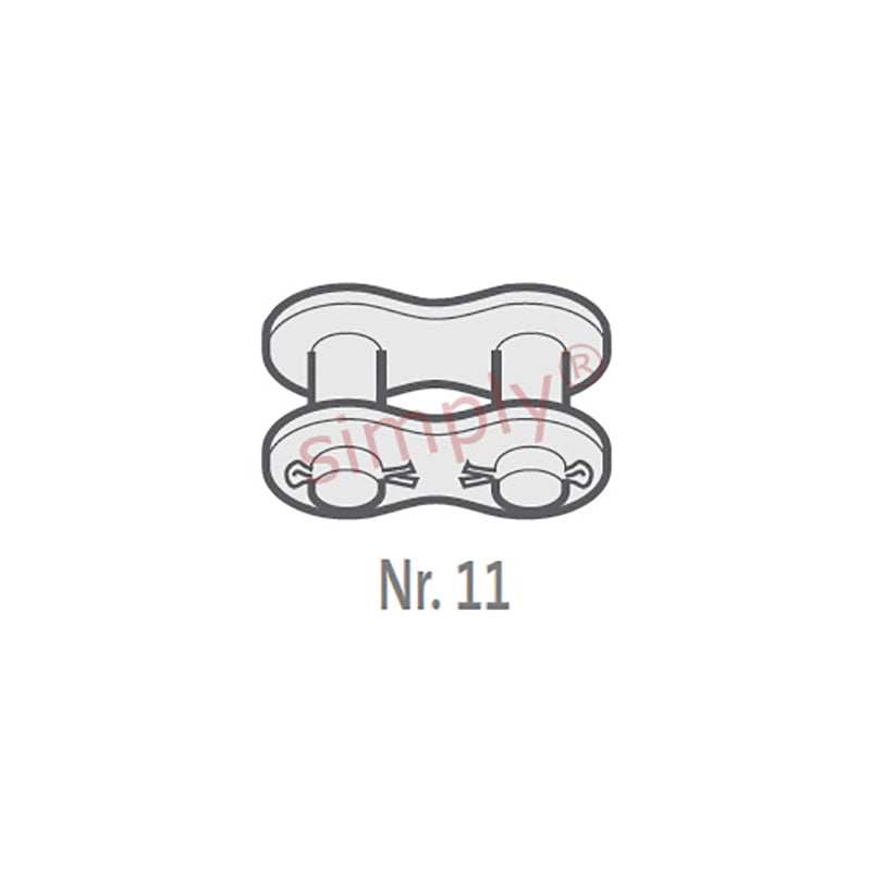 Renold Blue Box 12B-1-NO11 BS Simplex Cottered Connecting Link 3/4 inch Pitch