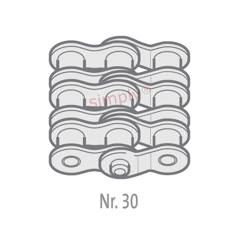 Renold Synergy 10B-3-NO30 BS Triplex Chain Double Cranked Link 5/8 inch Pitch