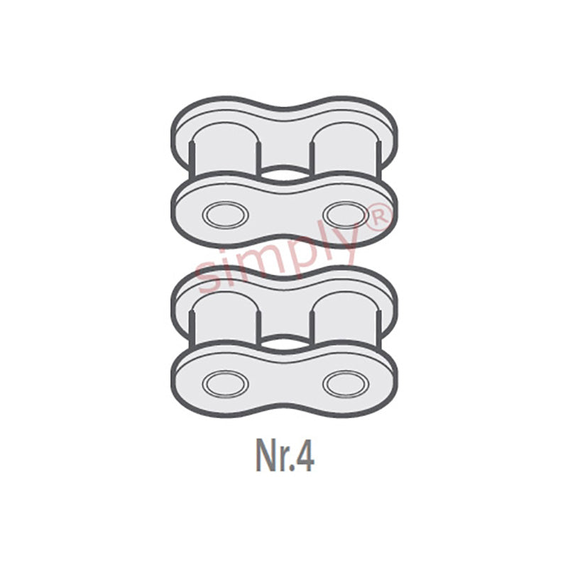 Renold SD 08B-2-NO4 BS Duplex Chain Inner Link 1/2 inch Pitch