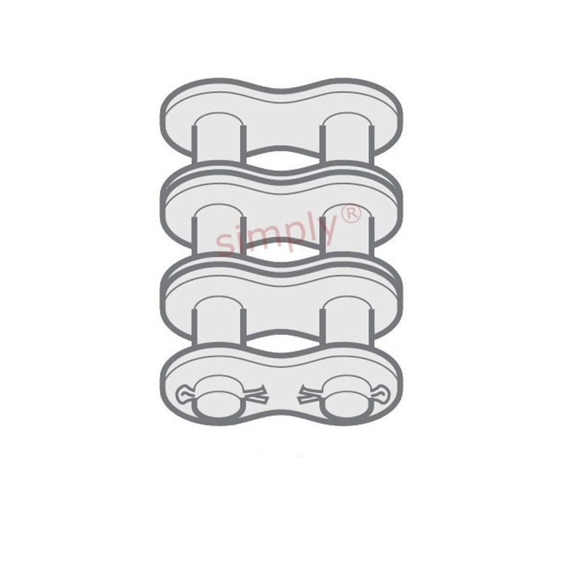 Renold Blue Box 140-3-NO58 ANSI / AS Triplex Chain Cottered Connecting Link 1-3/4 inch Pitch