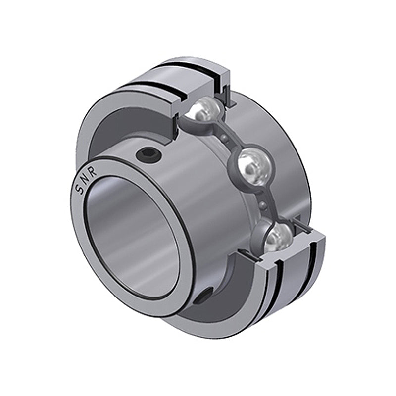 SNR CUC209 Metric Full Width Grooved Parallel Outer Bearing Insert 45mm Bore 85mm Outside Diameter with Grub Screws - Allow 2-3 Days