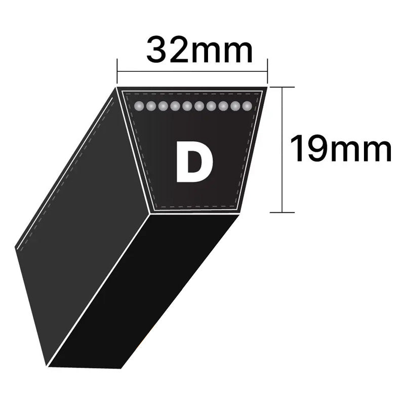 D225 Premier Quality D-Section V-Belt - Allow 2-3 Days