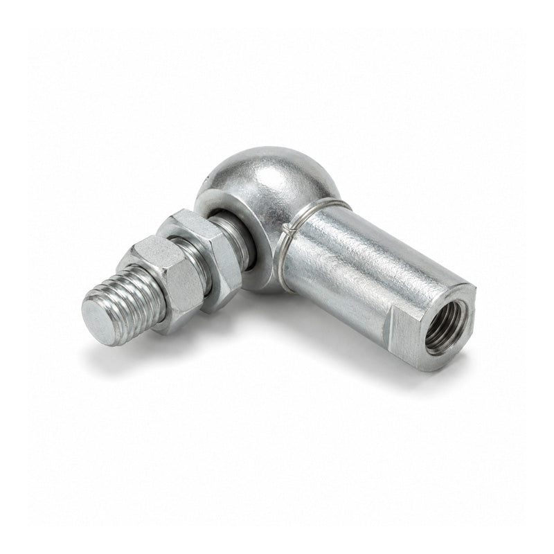 Durbal DCS13 Right Hand Galvanised Steel Ball Joint with Safety Clip 13mm Ball Diameter M8x1.25 Thread - Allow 7-10 Days