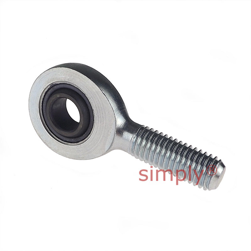 Fluro EA10 Right Hand Zinc Plated Steel / Steel Male Plain Rod End M10 Thread