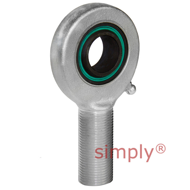 Fluro EA802RS Right Hand Zinc Plated Steel / Steel Male Plain Rod End M64x4 Thread
