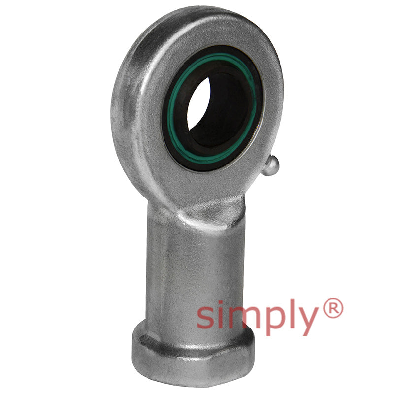 Fluro EIL802RS Left Hand Zinc Plated Steel Female Plain Rod End M64x4 Thread