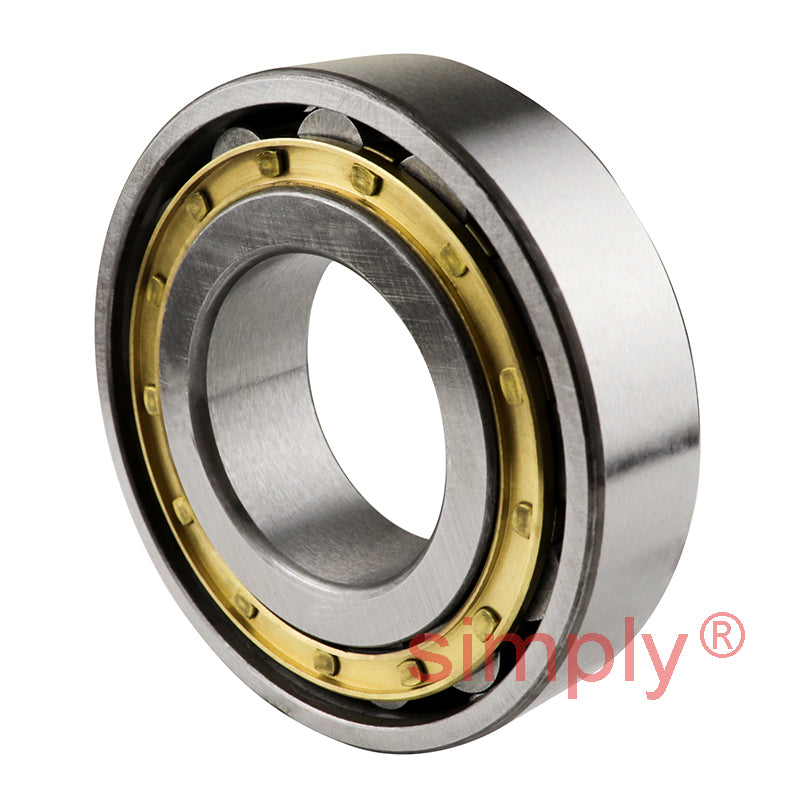 N210EM Single Row Cylindrical Roller Bearing Brass Cage Extra Load 50x90x20mm