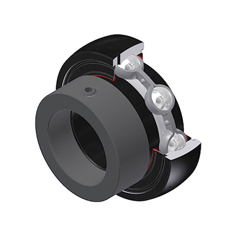 SNR ES202G2T20 Metric Flatback Spherical Outer High Temp Bearing Insert 15mm Bore 40mm Outside Diameter with Eccentric Collar - Allow 2-3 Days