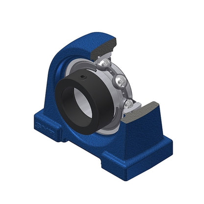SNR ESPA208-24 Threaded Base Small Footprint Imperial Pillow / Plummer Block Housing with Eccentric Collar Insert 1-1/2 inch Bore - Allow 2-3 Days