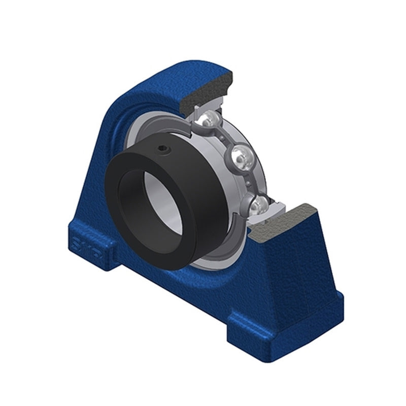 SNR ESPAE209-27 Threaded Base Small Footprint Imperial Pillow / Plummer Block Housing with Eccentric Collar Insert 1-11/16 inch Bore - Allow 2-3 Days