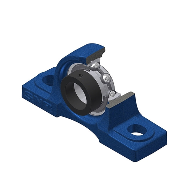 SNR ESP212N Metric Cast Iron Two Bolt Pillow / Plummer Block Housing with 60mm Eccentric Collar Insert - Allow 2-3 Days
