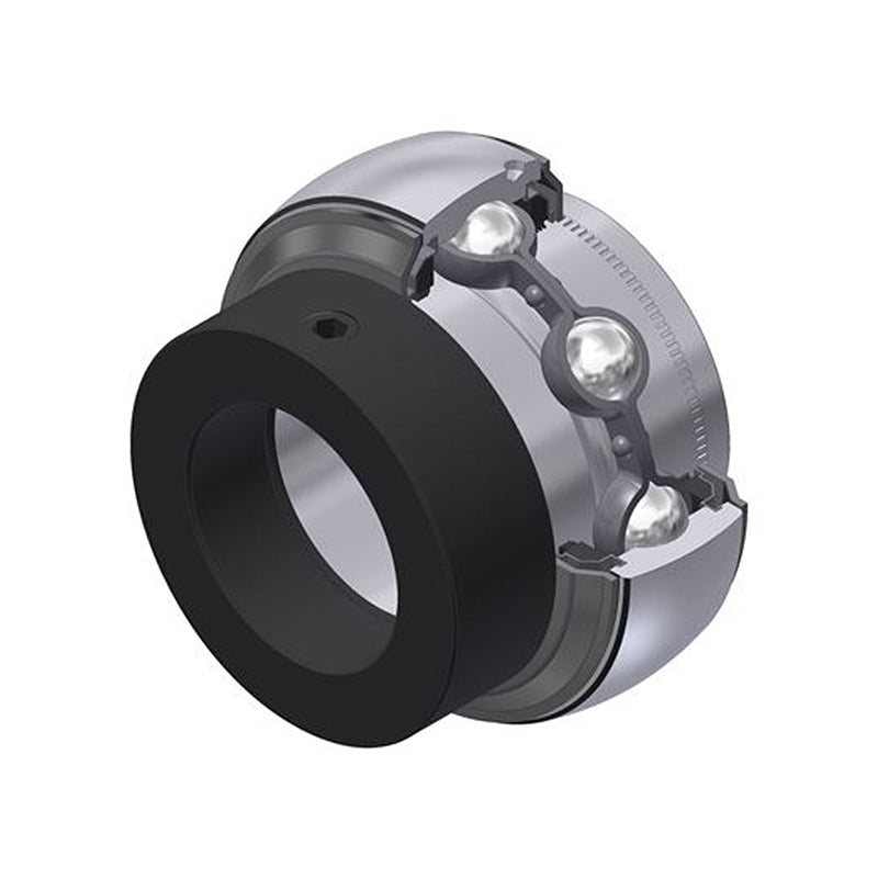 SNR EX211AGR Metric Full Width Spherical Outer Agricultural Bearing Insert 55mm Bore 100mm Outside Diameter with Eccentric Collar - Allow 2-3 Days