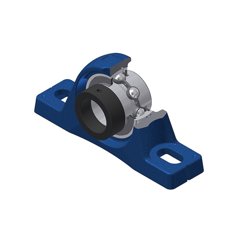 SNR EXPLE207-23 Imperial Cast Iron Two Bolt Pillow / Plummer Block Housing with 1-7/16 inch Eccentric Collar Insert - Allow 2-3 Days
