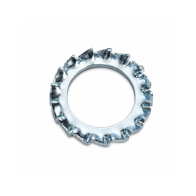 Unifix M6x11x0.7mm External Serrated Washer DIN 6798A with Bright Zinc Plated Finish - Allow 2-3 Days