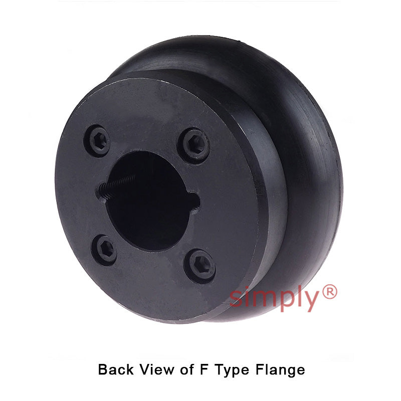 Major Brand F40F/F40F Inner Facing Taper Bores Type Tyre Drive Coupling Assembly with Fire Resistant Antistatic (F.R.A.S) Tyre