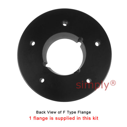 Major Brand F70F/F70B Inner Facing Taper Bore/Pilot Bored Tyre Drive Coupling Assembly with Fire Resistant Antistatic (F.R.A.S) Tyre