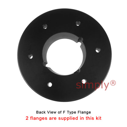 Major Brand F120F/F120F Inner Facing Taper Bores Type Tyre Drive Coupling Assembly with Fire Resistant Antistatic (F.R.A.S) Tyre