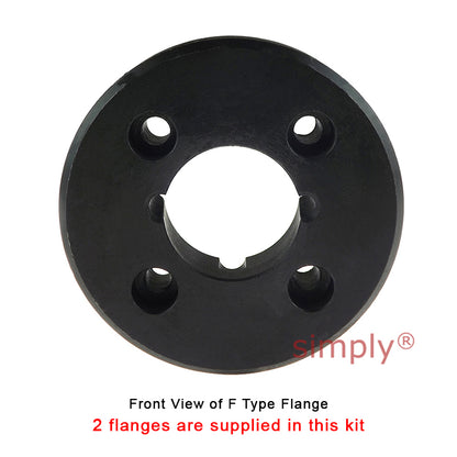 Major Brand F40F/F40F Inner Facing Taper Bores Type Tyre Drive Coupling Assembly with Fire Resistant Antistatic (F.R.A.S) Tyre
