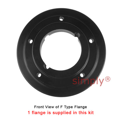 Major Brand F70F/F70B Inner Facing Taper Bore/Pilot Bored Tyre Drive Coupling Assembly with Fire Resistant Antistatic (F.R.A.S) Tyre