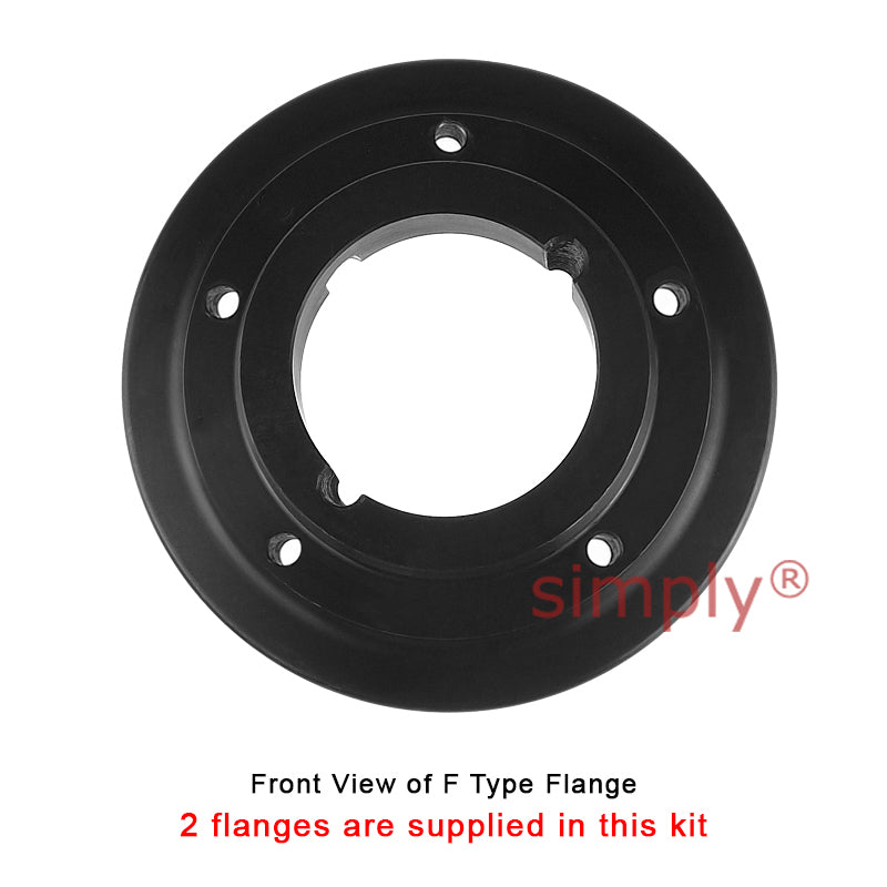Major Brand F60F/F60F Inner Facing Taper Bores Type Tyre Drive Coupling Assembly with Natural Rubber Tyre