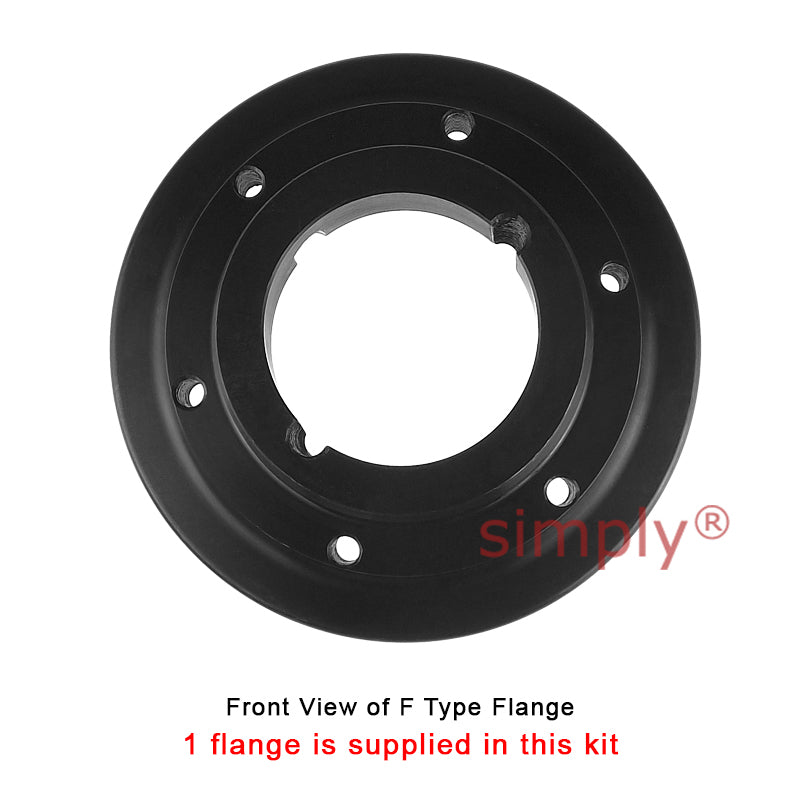 Major Brand F100F/F100B Inner Facing Taper Bore/Pilot Bored Type Tyre Drive Coupling Assembly with Natural Rubber Tyre