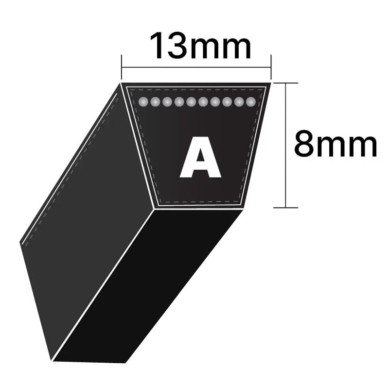 FA90 A Section Anti Static Fire Resistant Wrapped V-Belt 13x8mm