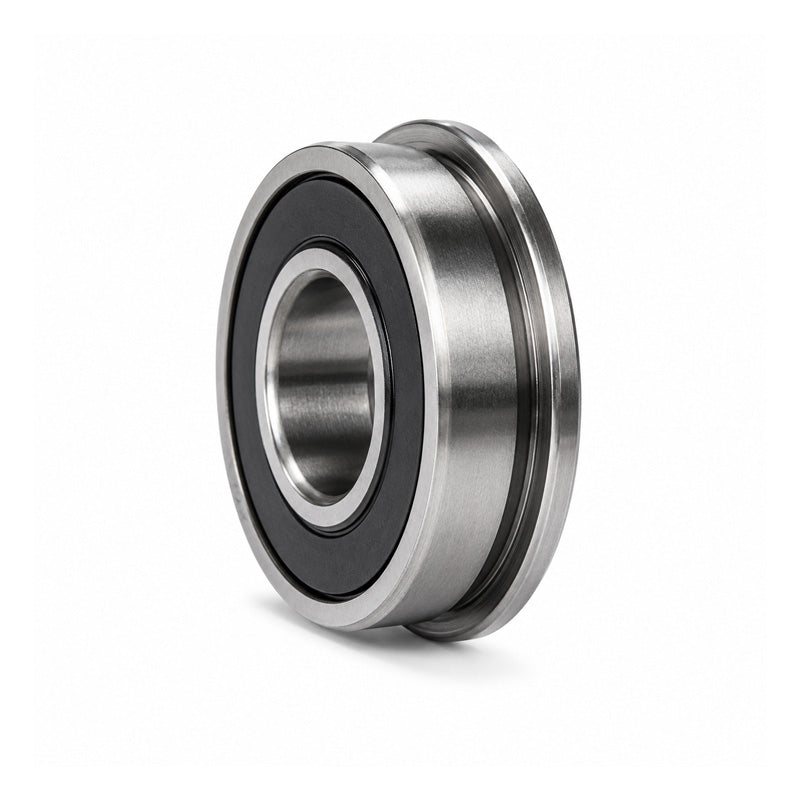 SFR32RS Budget Rubber Sealed Stainless Steel Flanged Deep Groove Ball Bearing 3/16x1/2x0.196 inch