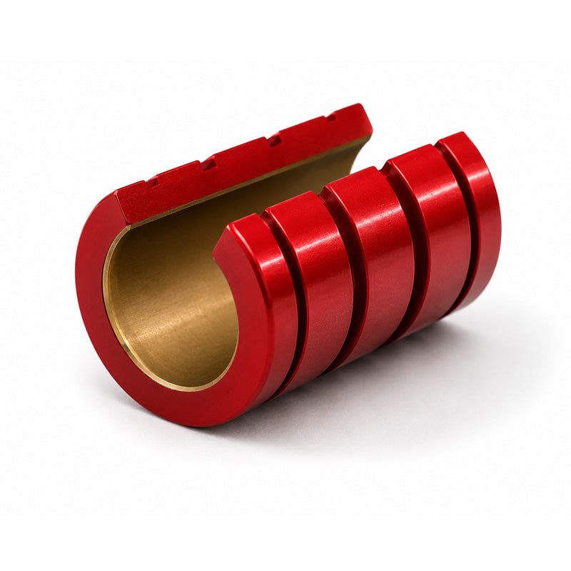 PBC FLN 20 Imperial Open Precision Linear Plain Bearing with Frelon Gold 1.25x2x2.625 inch (Allow 2-3 Days)