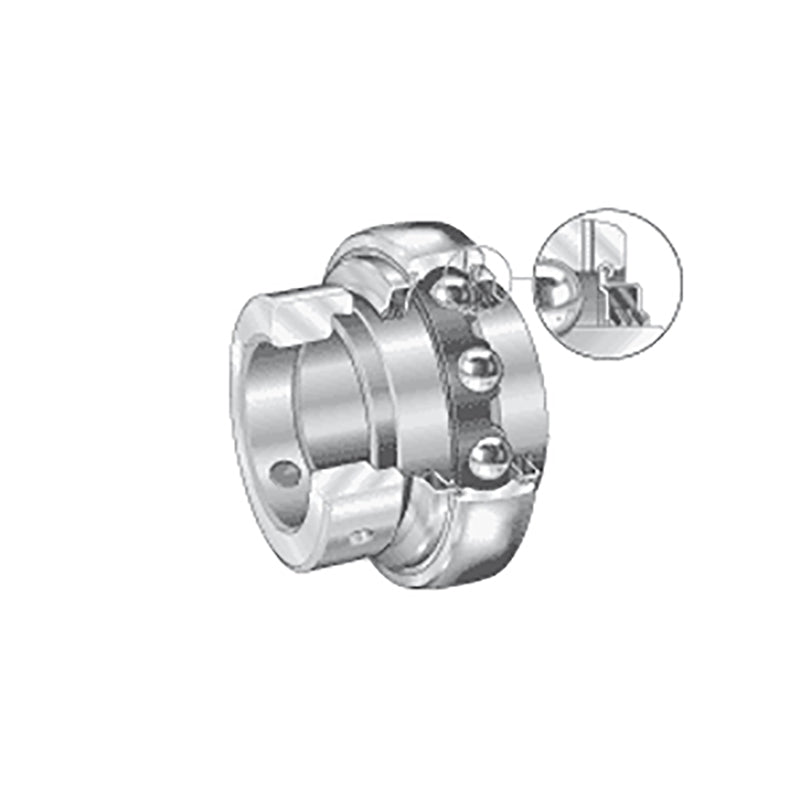 INA GE35XLKTTB Metric Spherical Outer Bearing Insert with T Seals and Eccentric Collar 35x72x51.3mm