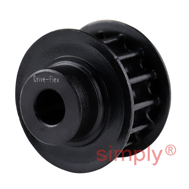 Drive-Flex P28-8M-85F - 8mm Pitch 28 Tooth Flanged HTD Type Steel Pilot Bore Timing Pulley for 85mm Wide Belts