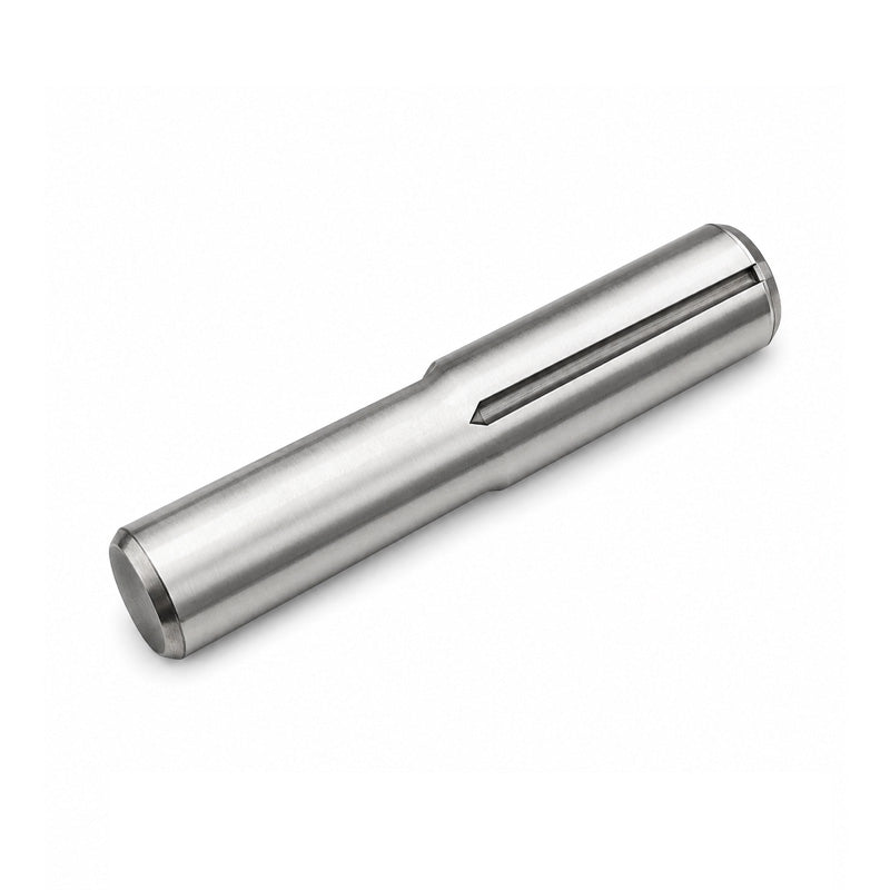 Metric Stainless Steel (A2) GP4 Groove Pin with Half Length Reverse Taper Groove 2.5x12mm - Allow 2-3 Days