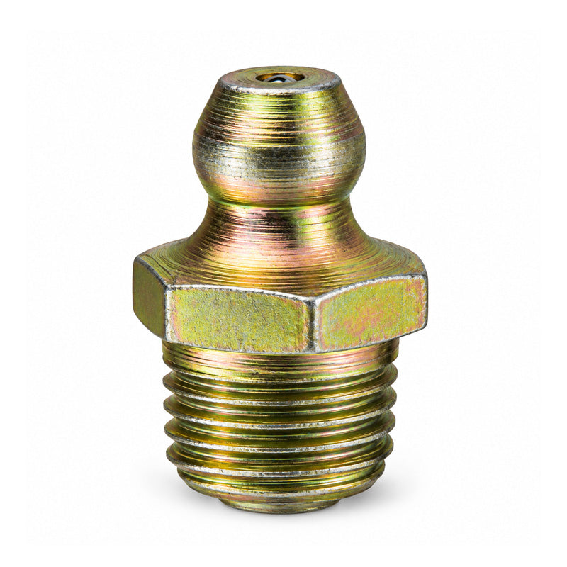 5/16x24 UNF Hardened Mild Steel Zinc Plated Straight Hydraulic Grease Nipples - Pack of 500