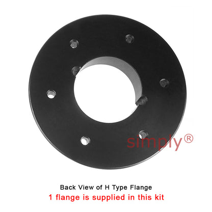 Major Brand F100H/F100B Outer Facing Taper Bore/Pilot Bored Tyre Drive Coupling Assembly with Natural Rubber Tyre