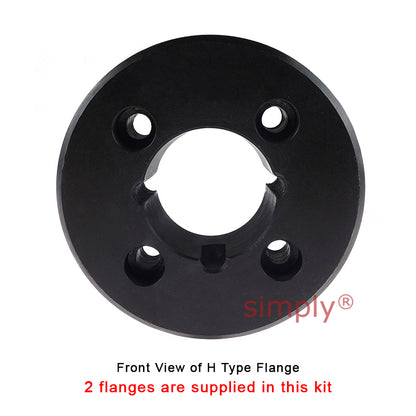 Major Brand F40H/F40H Outer Facing Taper Bores Type Tyre Drive Coupling Assembly with Fire Resistant Antistatic (F.R.A.S) Tyre