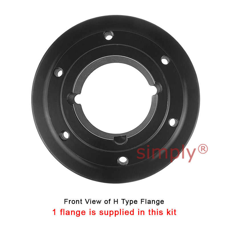 Major Brand F100H/F100F Inner/Outer Facing Taper Bores Type Tyre Drive Coupling Assembly with Natural Rubber Tyre