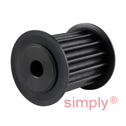 P15-5M-25F - 5mm Pitch 15 Tooth Flanged HTD Type Steel Pilot Bore Timing Pulley for 25mm Wide Belts
