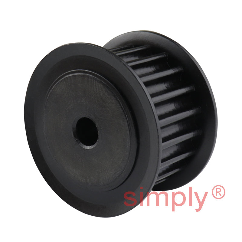 P20-5M-15F - 5mm Pitch 20 Tooth Flanged HTD Type Steel Pilot Bore Timing Pulley for 15mm Wide Belts